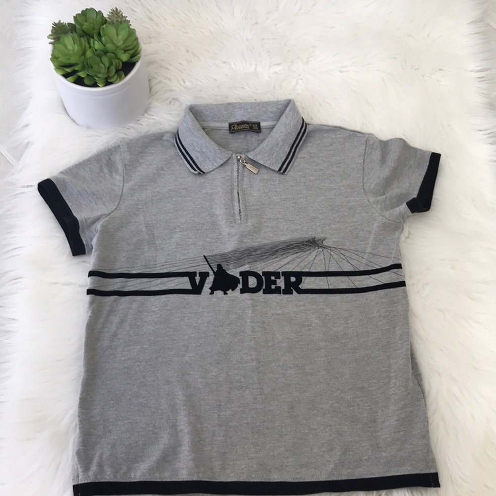 Darth Vader Star Wars gray polo shirt!